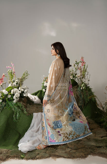 LIGHT TAUPE dupatta close-up