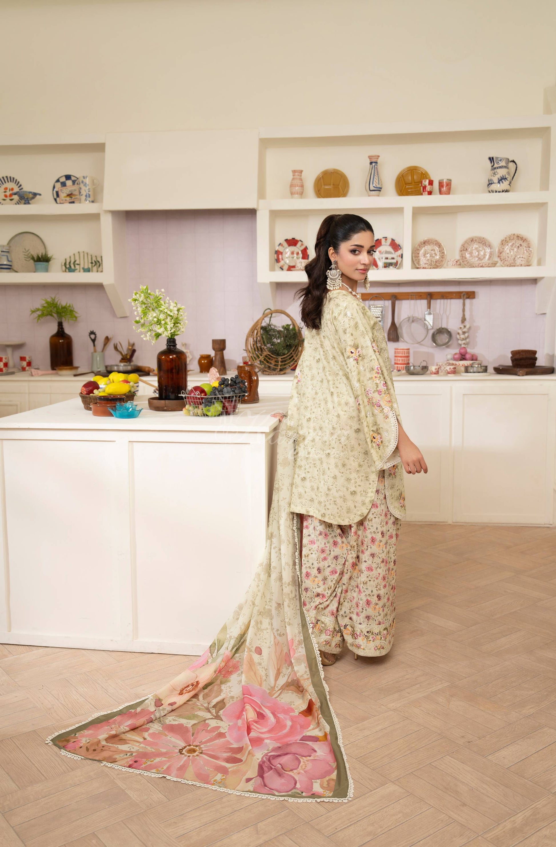 Pistachio - Gul-Mahar by Karma full length view