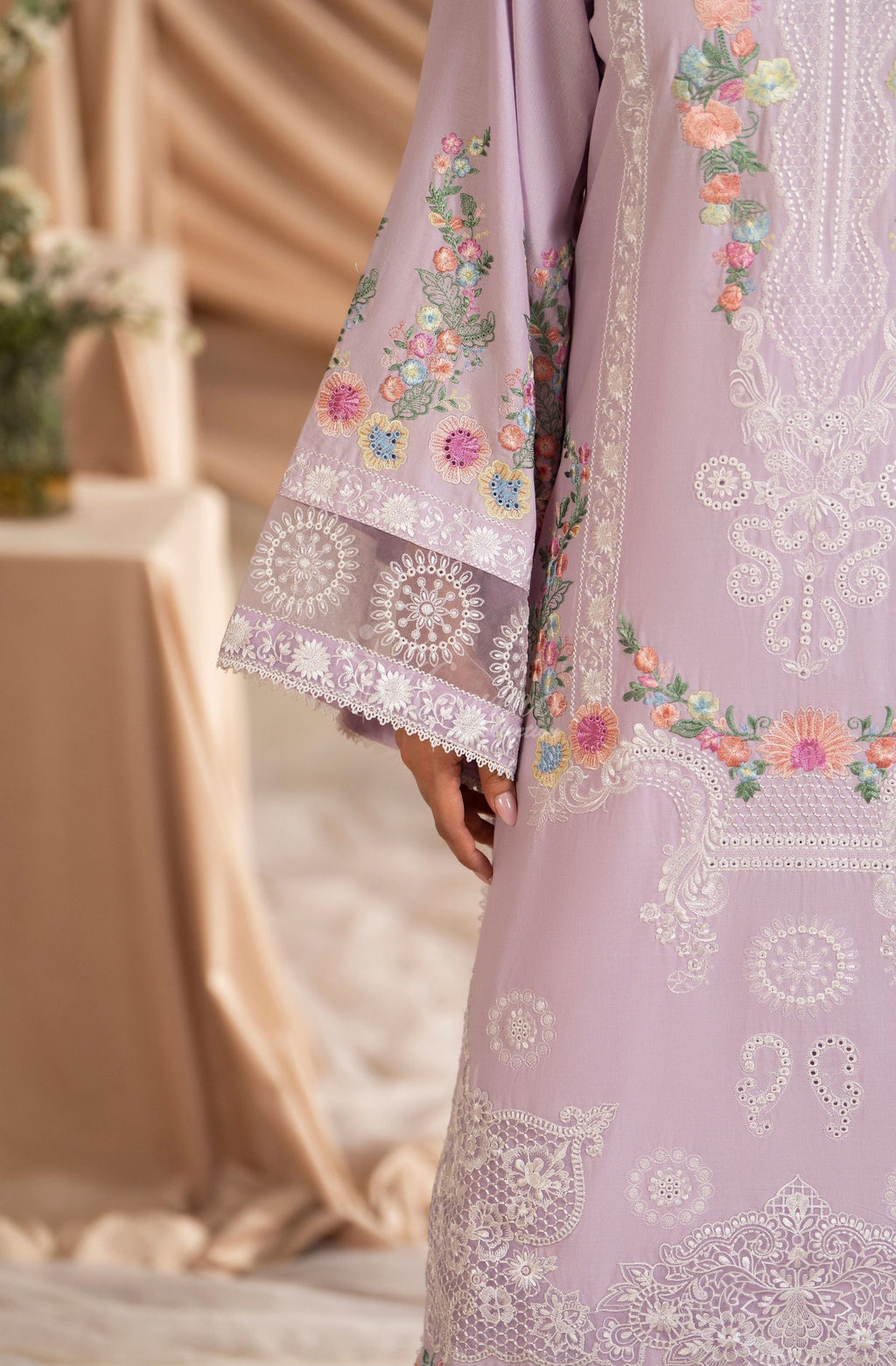 PASTEL MAUVE front with dupatta