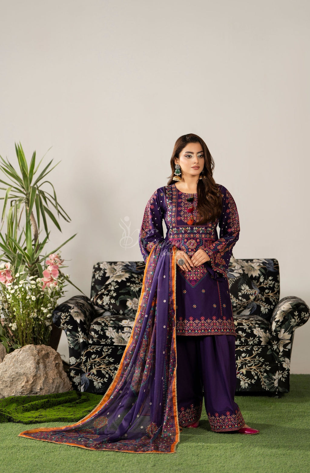 DARK PLUM - Full length outdoor
