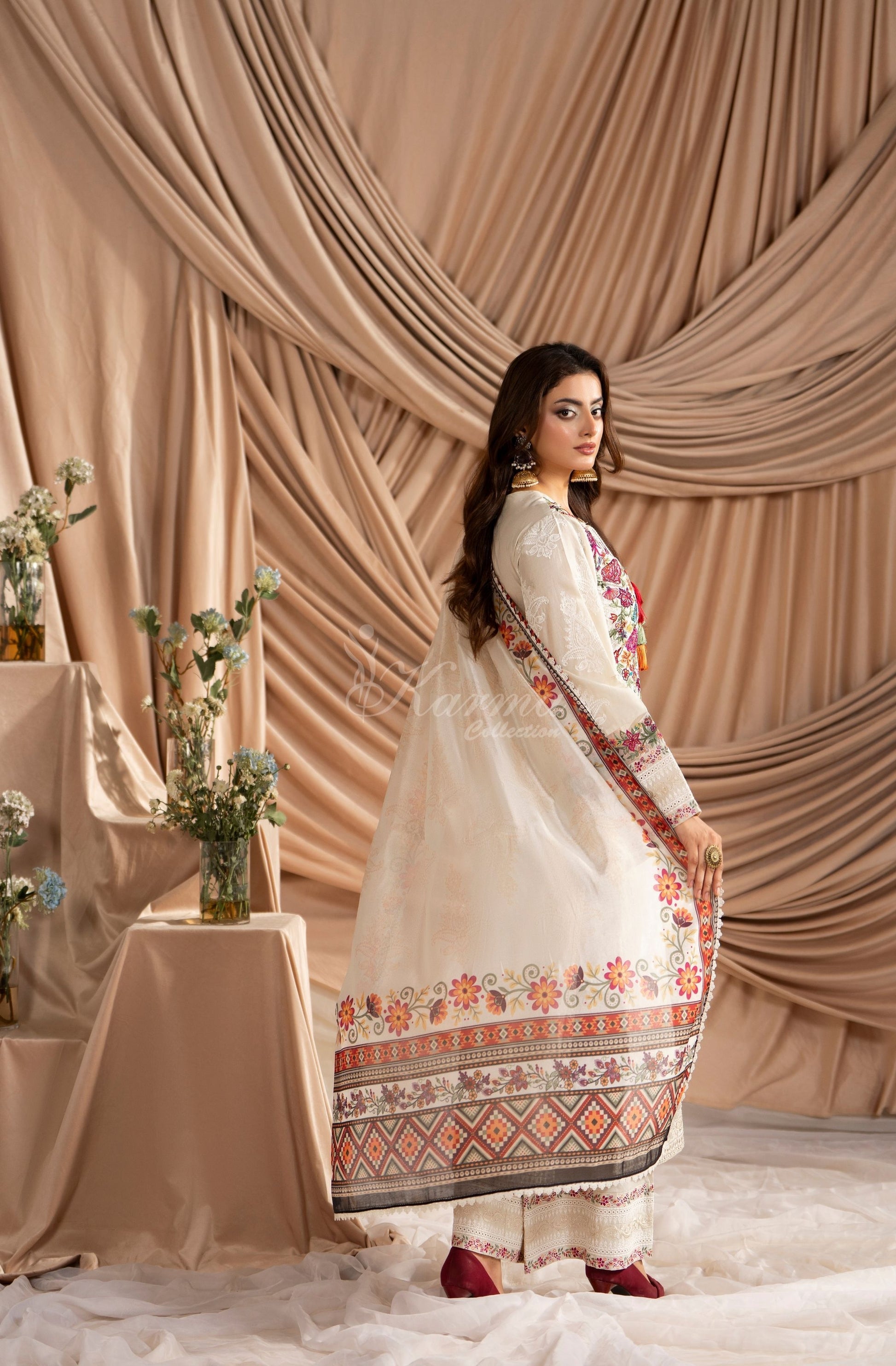 WARM BEIGE - Full outfit with dupatta