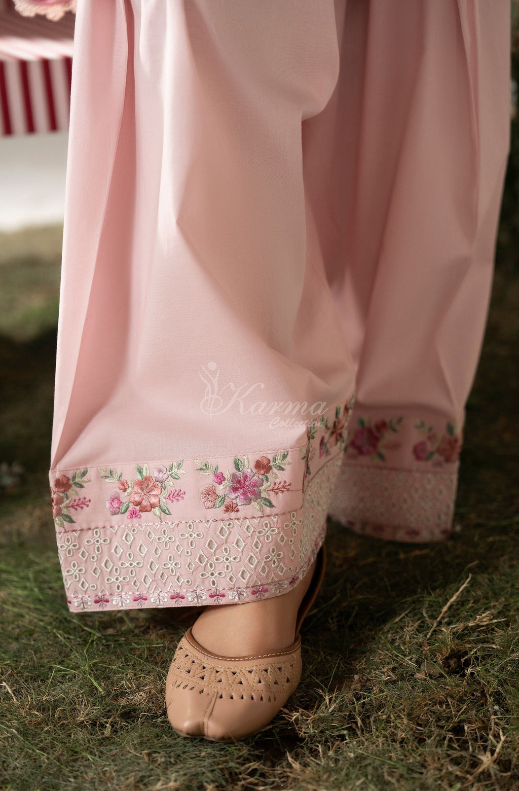 SOFT PINK full front view with dupatta