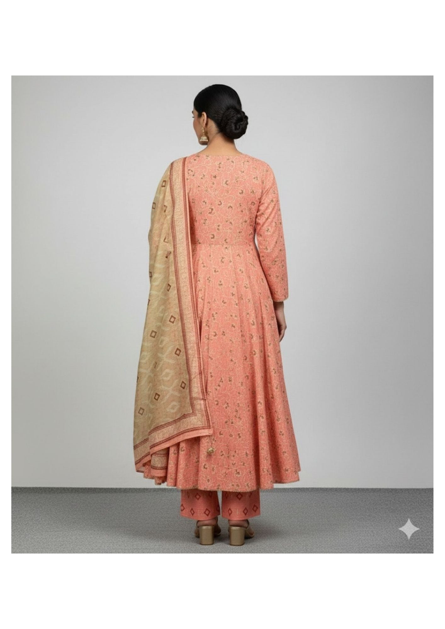 3 Piece Printed Lawn Frock