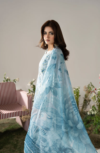 MUTED BLUE - Full length outdoor