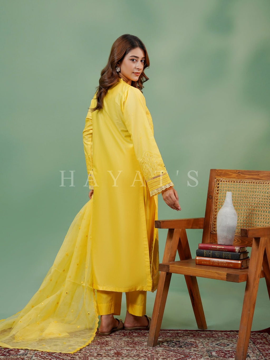 Husn e Hayat Design 1 Yellow - Full Front View