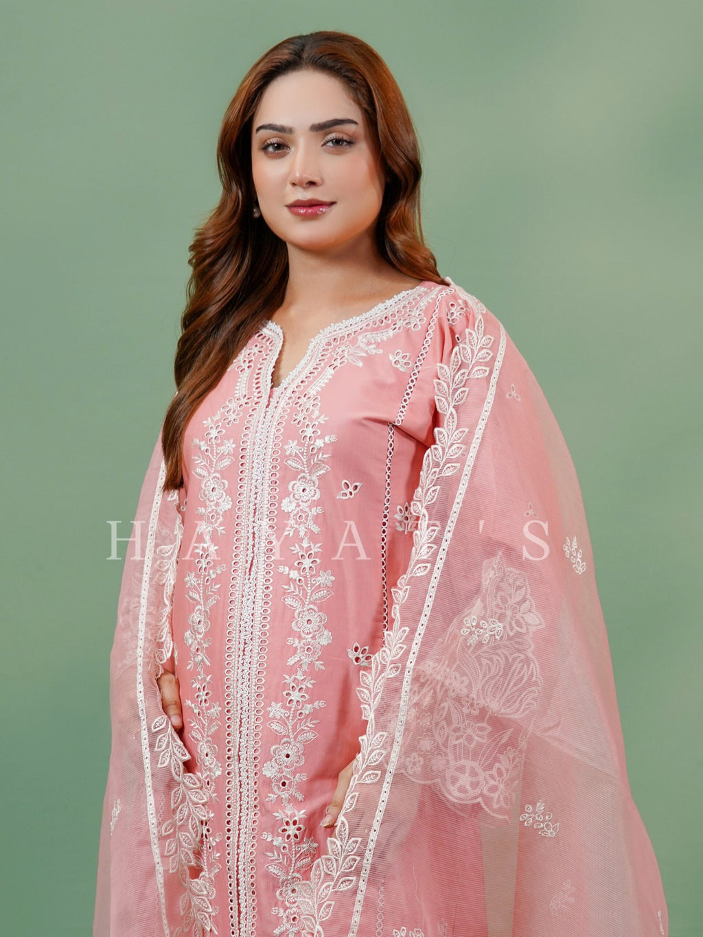 Husn e Hayat Design 2 Pink - Back View