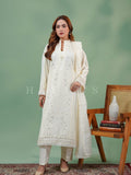 Pearl White Husn e Hayat - Front View