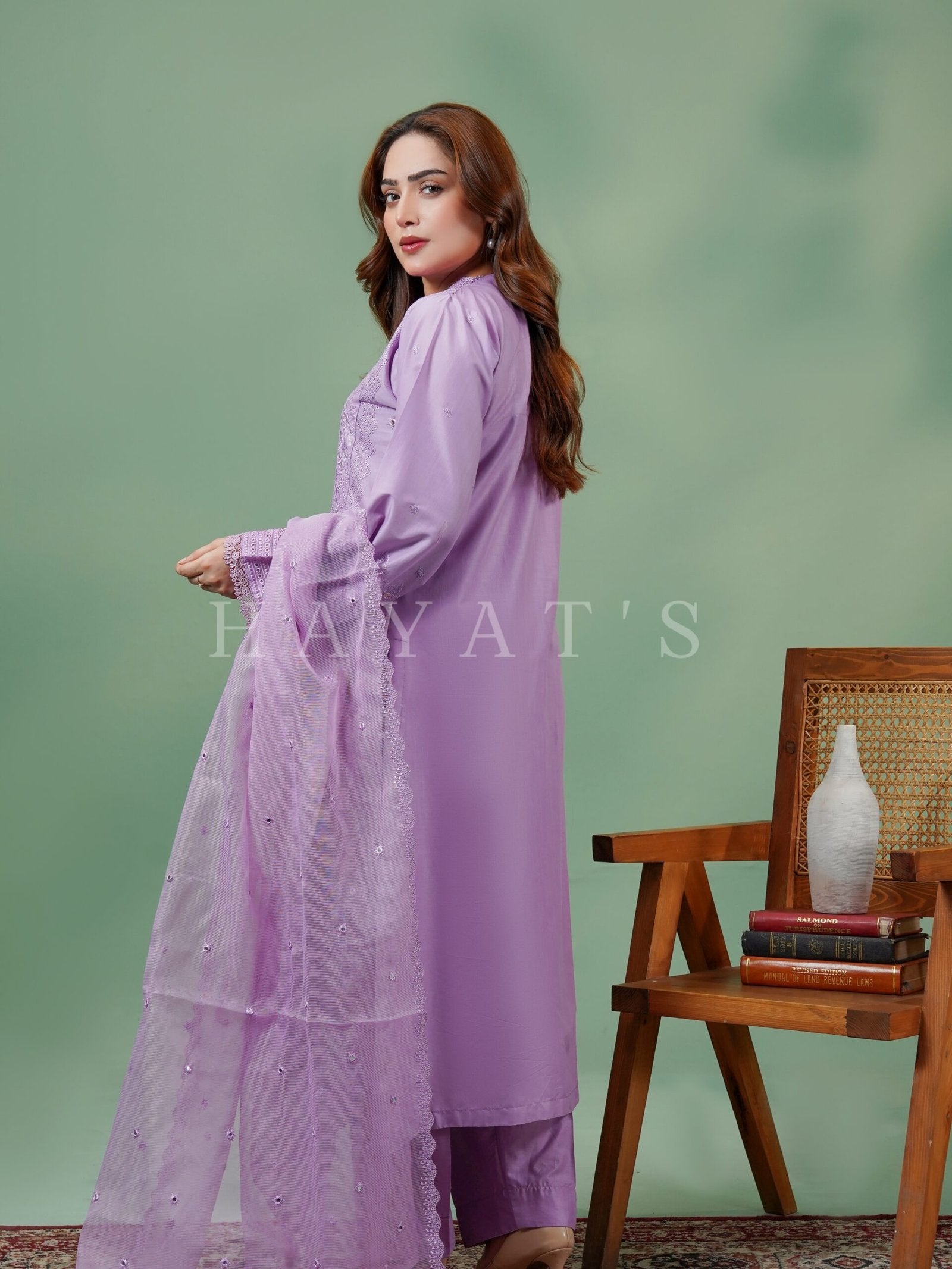 Sweet Lavender Husn e Hayat - Back View