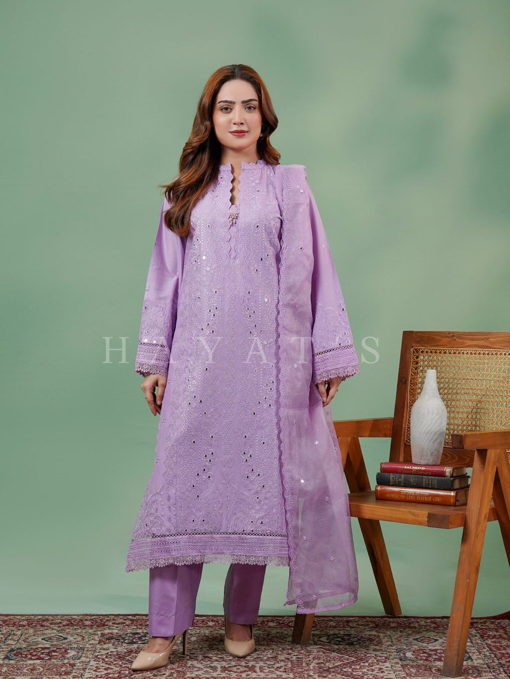 Sweet Lavender Husn e Hayat - Front View