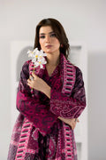 Magenta Bandhani 3-Piece Lawn Printed Suit