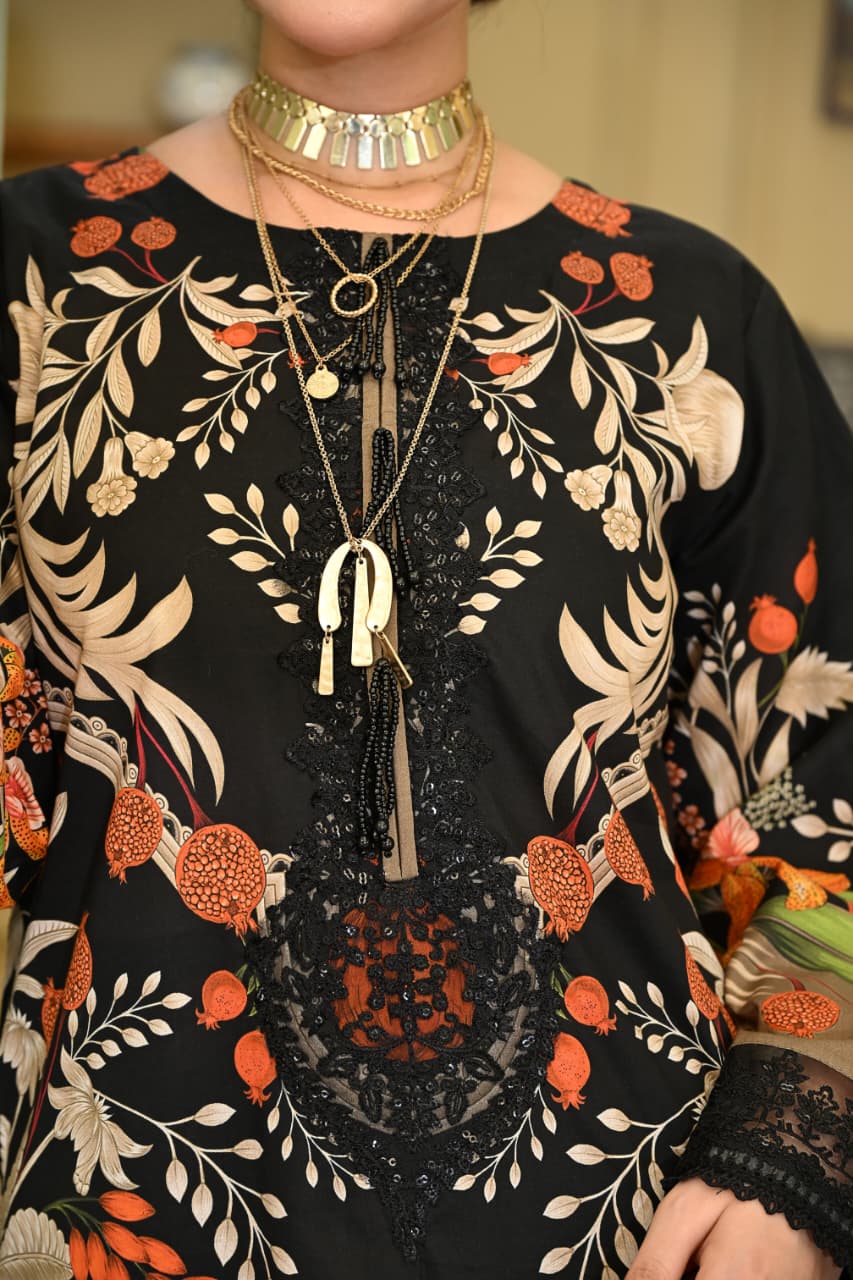 Black Floral