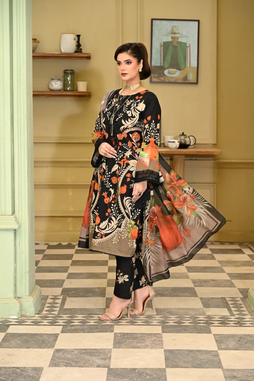 Black Floral