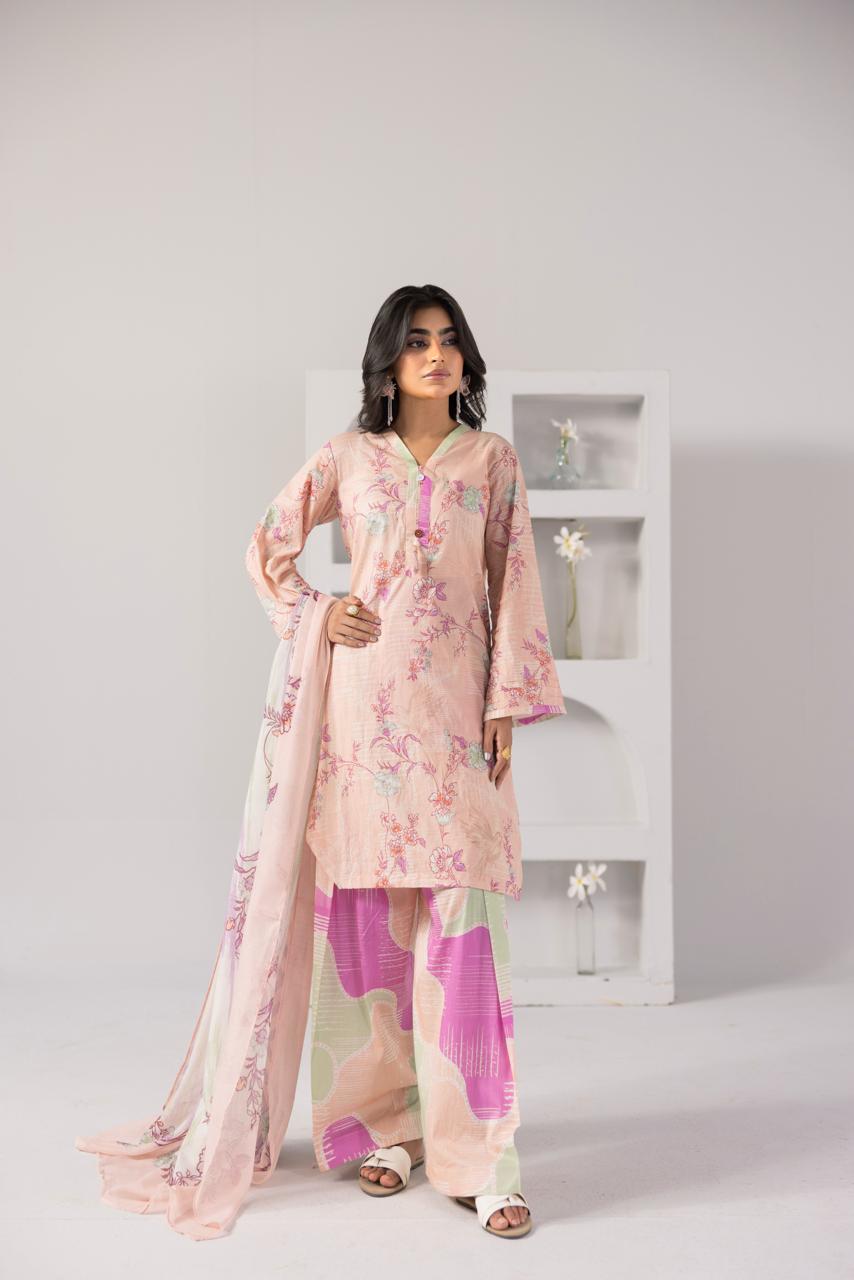 Zeenat PRET Blush Pink - Full outfit with dupatta