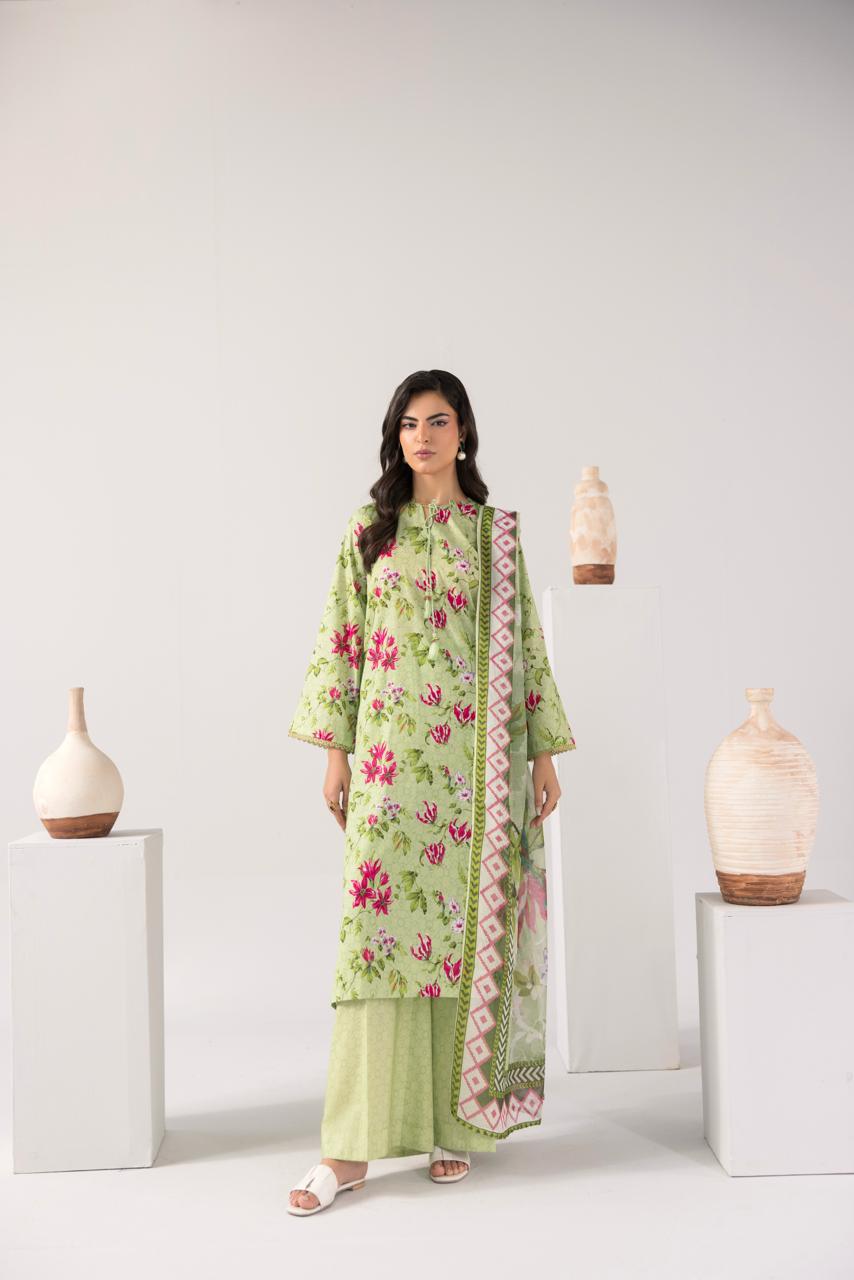 Zeenat PRET Mint Green - Full outfit front standing view