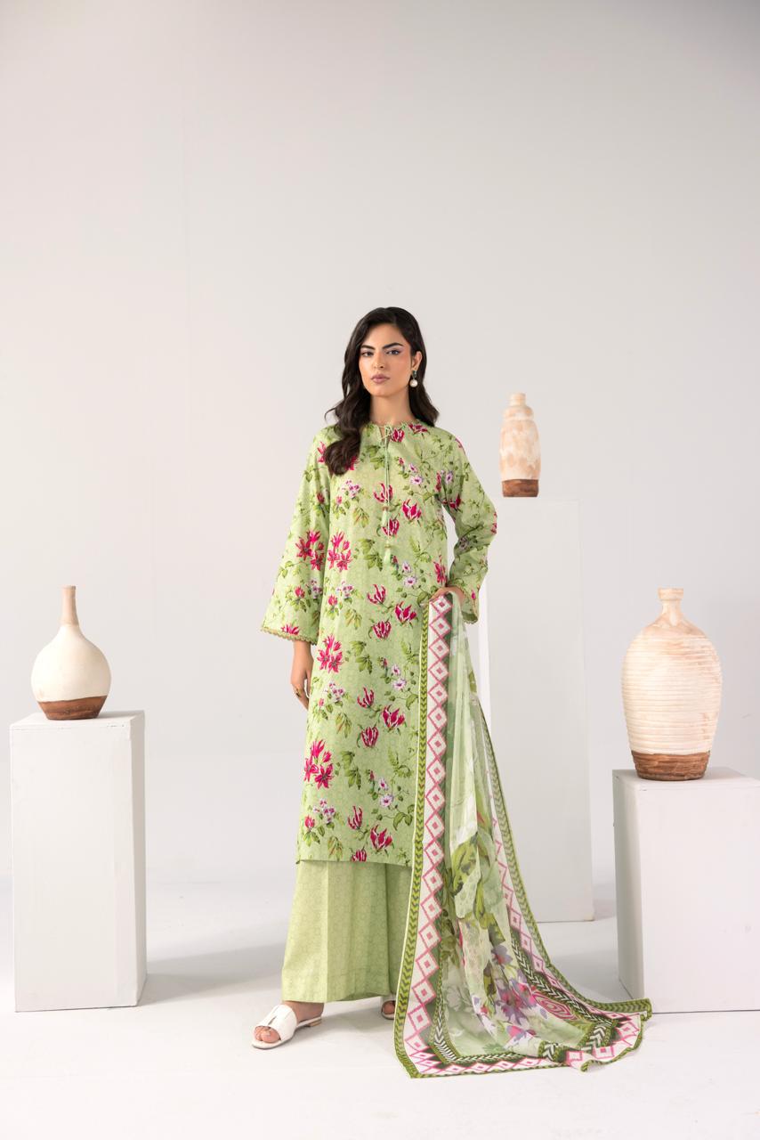 Zeenat PRET Mint Green - Full outfit with dupatta drape